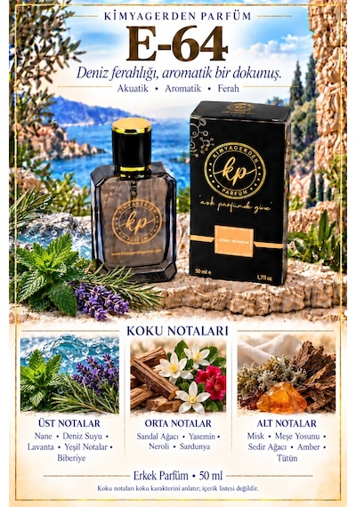 KP E-64 Erkek Parfüm EDP 50 ML