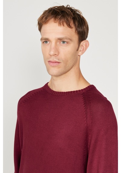 AC&Co / Altınyıldız Classics Erkek Bordo Standart Fit Normal Kesim Bisiklet Yaka Triko Kazak Bordo AC&Co / Altınyıldız Classics Erkek Bordo Standart Fit Normal Kesim Bisiklet Yaka Triko Kazak Bordo