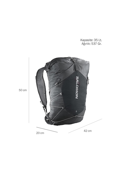 Salomon Xa 35 Unisex Outdoor Sırt Çantası Lc2077500 Antrasit S/m Antrasit
