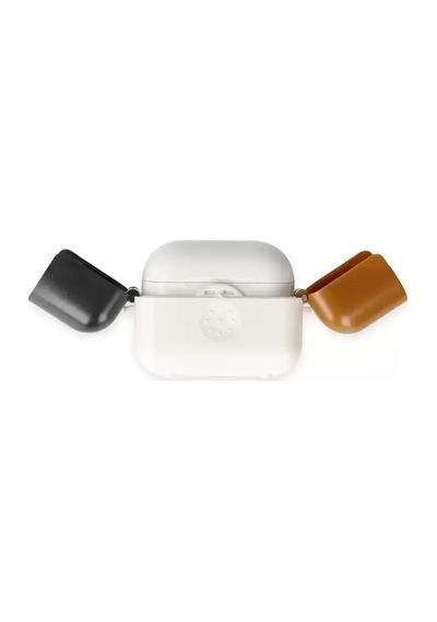 Newface Apple Airpods uyumlu3 3.nesil Basmalı Kılıf - Beyaz-siyah-kahverengi Çok Renkli