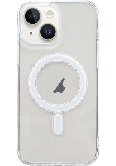 Ally Apple Uyumlu iPhone 15 Plus Magsafe Manyetik Şeffaf Silikon Kılıf
