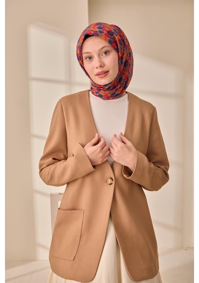 Silk Home Soft Eşarp 73092-09 Taba, Morcivert, Turuncu, Gri, Kırmızı