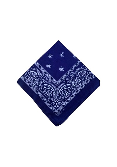 Lacivert Desenli Bandana Lacivert