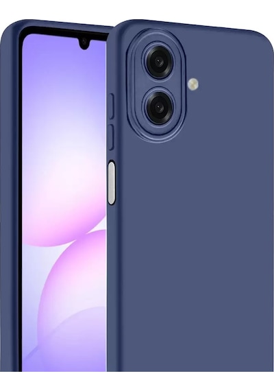 Newface Samsung Galaxy A07 4g Nano İçi Kadife Silikon - Lacivert