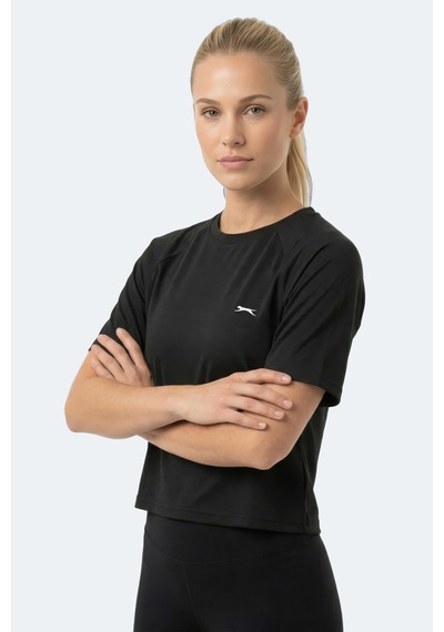 Slazenger Rave Kadın Siyah Tişört Siyah