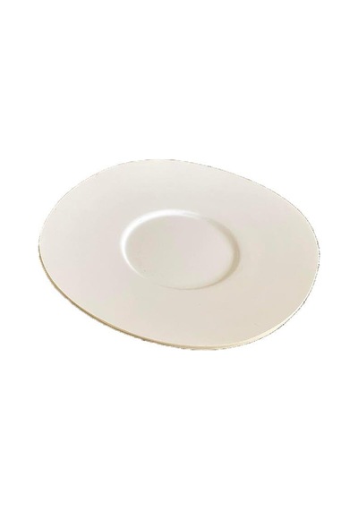 Sanyo Melamin Çay Tabağı 12,5 Cm 1 Adet - Melamin Bardak Altlığı Beyaz