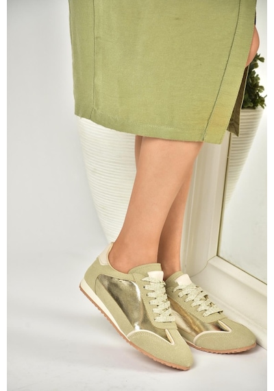 Fox Shoes U820730509 Altın Kadın Spor Ayakkabı Sneakers Altın-suni Deri Çok Renkli