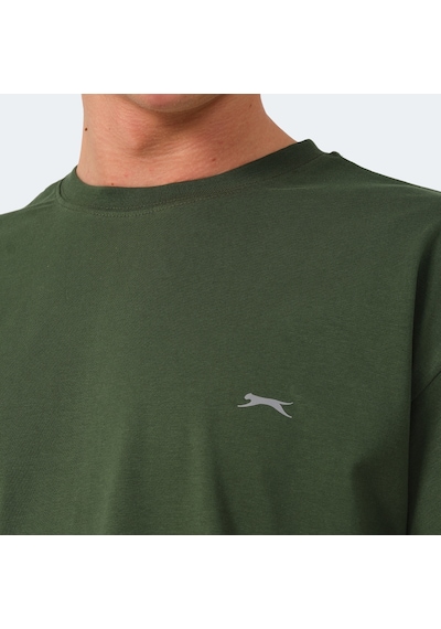 Slazenger KULANA Oversize Erkek Oversıze Haki Tişört