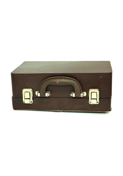 Dekoratif Metal Televizyon Bul Vintage Biblo Hediyelik