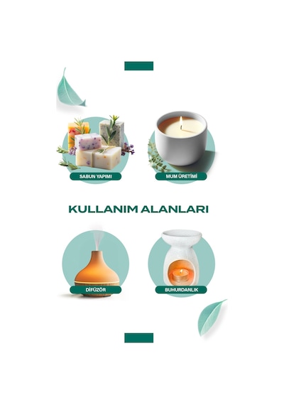Beyaz Sabun Esansiyel Uçucu Koku Yağı Buhurdanlık Yağı Difüzör Esansı Küre 10ml Beyaz Sabun
