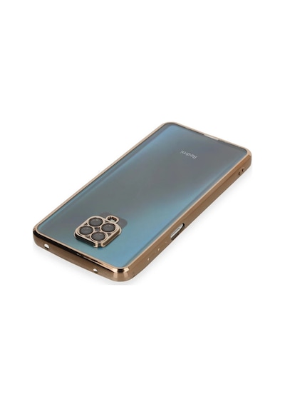 Newface - 520 - Xiaomi Redmi Note 9 Pro Kılıf Razer Lensli Silikon - Matxzngz - - Gold