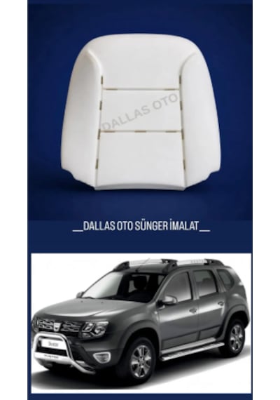 Dacia Duster Uyumlu Oto Koltuk Sırt Süngeri 1