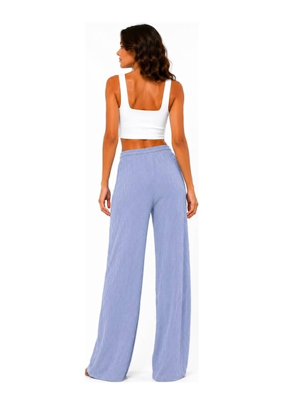 Hira Life Fashion Kadın Kumaşı Kabartma Detaylı Bol Paça Ve Önü Bağcıklı Salaş Burgu Şık Pantolon Gri Gri Hira Life Fashion Kadın Kumaşı Kabartma Detaylı Bol Paça Ve Önü Bağcıklı Salaş Burgu Şık Pantolon Gri Gri