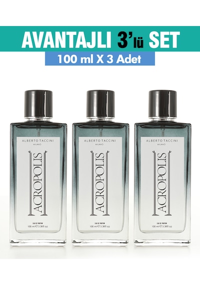 Alberto Taccini Acropolıs Erkek Parfüm EDP 3 x 100 ML