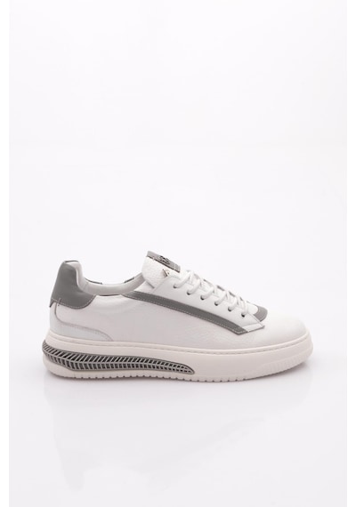 Dgn 5744 Erkek Bağcikli Sneakers Ayakkabi Beyaz