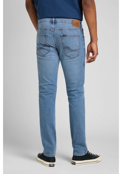 Lee Luke Slim Fit Dar Kesim Normal Bel Mavi Esnek Jean Kot Pantolon Fresh Mid Worn İn