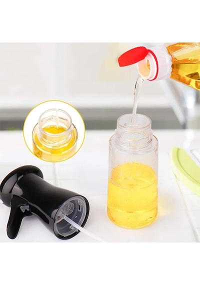 Yeni Nesil Airfryer Sprey Yağdanlık 220ml Kolay Kullanımlı Yağdanlık Zeytinyağı Ve Yağ Püskürtücü Siyah Çok Renkli