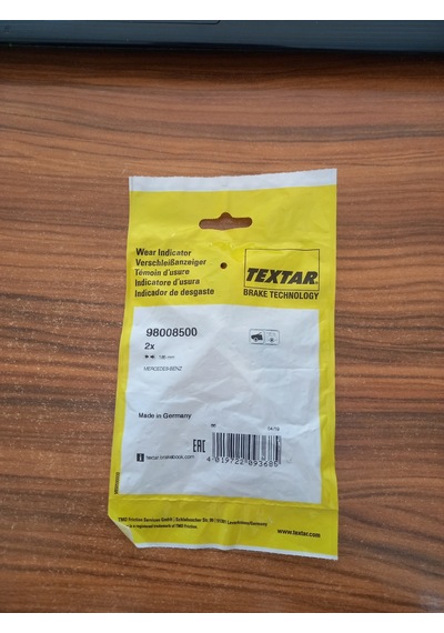 Mercedes W124 C126 W201 Ön Fren Balatası Fişi 2 Adet Textar