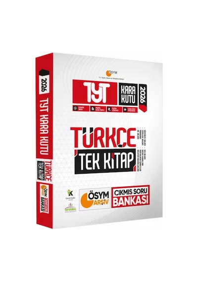 2026 TYT Türkçe Kara Kutu Tek Kitap ÖSYM Arşiv Çıkmış Soru Bankası Konu Özetli Dijital Çözümlü