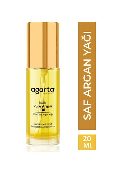 Agarta Organik Soğuk Sıkım %100 Argan Yağı - Saç Ve Vücut Onarıcı Bakım Yağı 20 ML
