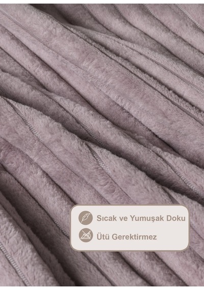 Elart Çift Kişilik Battaniye Gül Kurusu