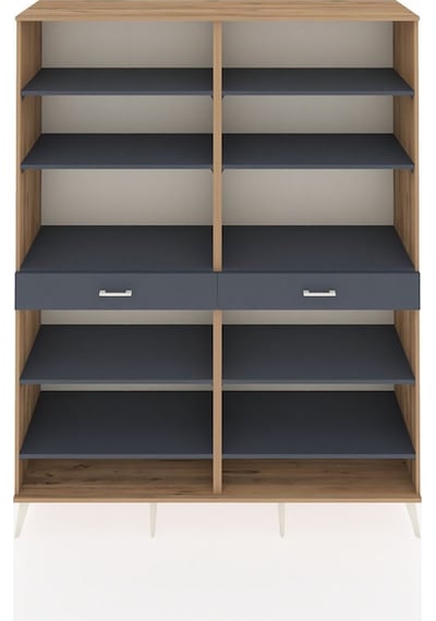 Hyperion Gardrop 10 Raflı 2 Çekmeceli 176x44x221 Çam-antrasit Antrasit Hyperion Gardrop 10 Raflı 2 Çekmeceli 176x44x221 Çam-antrasit Antrasit