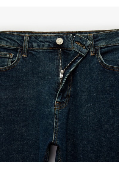 Koton Normal Bel Cepli Pamuklu Straight Jean Pantolon - Mark Jean Koyu İndigo 7wam40258nd Koton Normal Bel Cepli Pamuklu Straight Jean Pantolon - Mark Jean Koyu İndigo 7wam40258nd