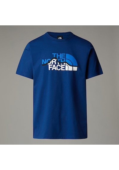 The North Face M Ss Mountaın Lıne Tee Blue BLUE
