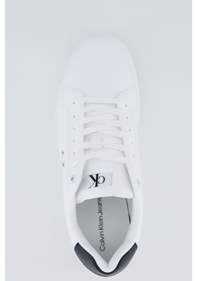 Calvin Klein Erkek Classic Cupsole Mono Lth Sneaker Ayakkabı - Beyaz-8459 Bright White/black Calvin Klein Erkek Classic Cupsole Mono Lth Sneaker Ayakkabı - Beyaz-8459 Bright White/black