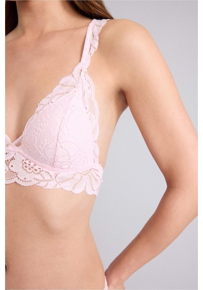 Defacto Dantelli Dantel Kaplı Pedli Balensiz Bralet G7764ax26sppn648 Pembe-pn648