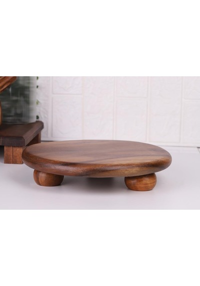 Atby Akasya Top Ayaklı 25cm Sunumluk S/16 Ahşap