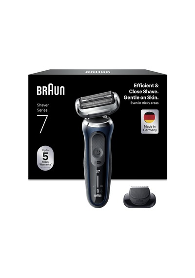 Braun Series 7 Elektrikli Tıraş Makinesi 360 Flex, Easyclick Hassas Düzelticili, Erkek Elektrikli Tıraş Makinesi, Islak Ve Kuru, Erkeklere Hediye, Almanya'da Üretilmiştir, 71-b1200s, Mavi Braun Series 7 Elektrikli Tıraş Makinesi 360 Flex, Easyclick Hassas Düzelticili, Erkek Elektrikli Tıraş Makinesi, Islak Ve Kuru, Erkeklere Hediye, Almanya'da Üretilmiştir, 71-b1200s, Mavi