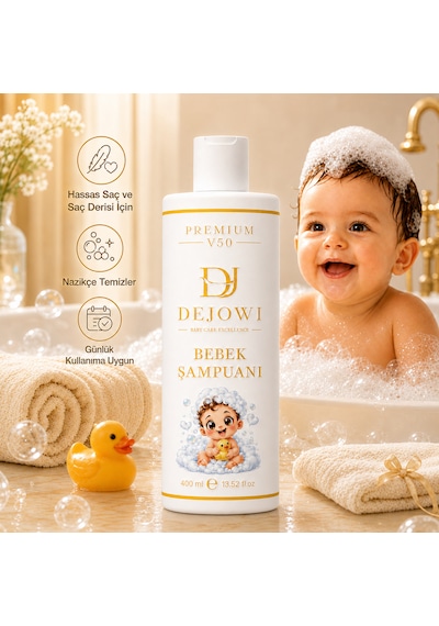 Dejowi V50 Premium Nem ve Vitamin Destekli Hassas Bebek Şampuanı 400 Ml