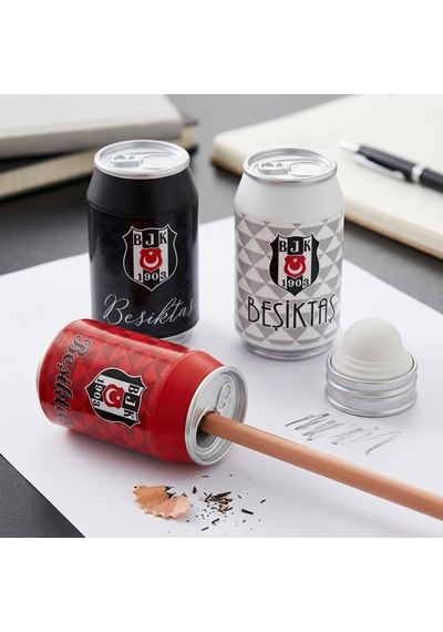 Beşiktaş Lisanslı Kutu İçecek Tasarımlı Hazneli Kalemtıraş Bjk 1903 Taraftar Kırtasiye - 9027027140169