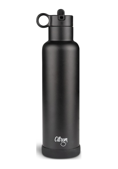 Vakum Yalıtımlı Paslanmaz Çelik Su Şişesi, 750 Ml, Siyah Diğer