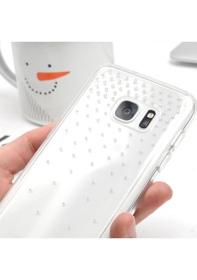 Ringke Noble Fusion Galaxy S7 İle Uyumlu Taşlı Kılıf Extra Darbe Emici Snow Clear