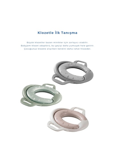 Babyjem Mega Klozet Adaptörü Soft Yeşil