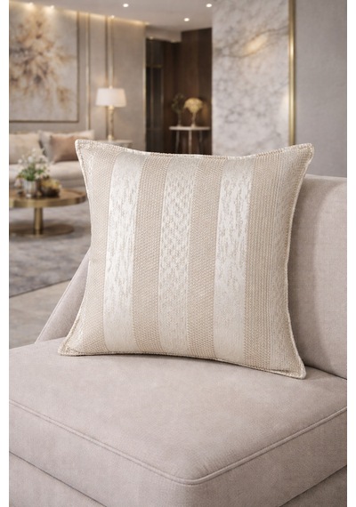 Modern Kırlent Kılıfı, Dekoratif Ve Kaliteli Kumaş. Bej - 844415214 Bej