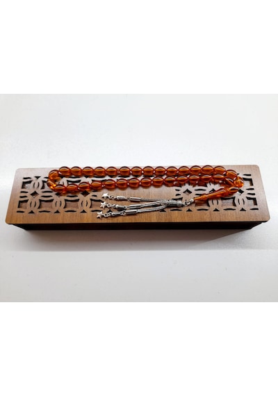 Soma Japon Ateş Kehribar 8 x 11,5 CM Tesbih