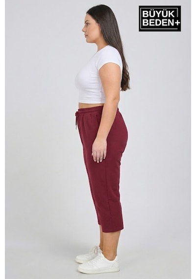 Süperlife Kadın Büyük Beden Şort 3xl-6xl Rahat Kesim Diz Altı Günlük Şort-spr26bsrk591 Bordo Süperlife Kadın Büyük Beden Şort 3xl-6xl Rahat Kesim Diz Altı Günlük Şort-spr26bsrk591 Bordo