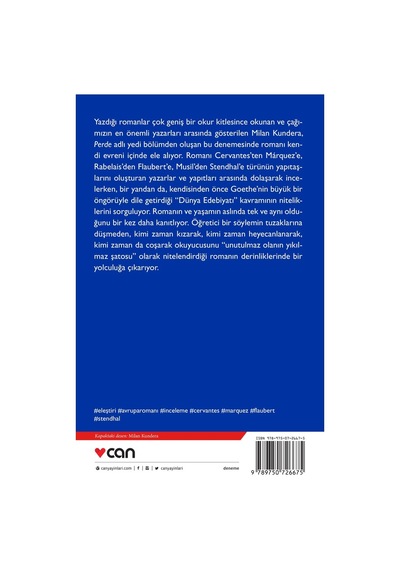 Perde - Milan Kundera - Can Yayınları