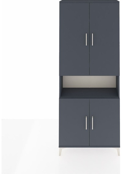 Arges Dolap 5 Raflı 4 Kapaklı 88x30x221 Antrasit-antrasit Antrasit Arges Dolap 5 Raflı 4 Kapaklı 88x30x221 Antrasit-antrasit Antrasit