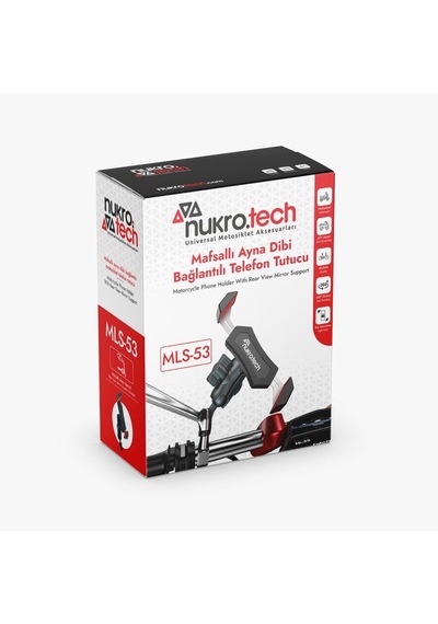 Nukrotech Mls53 Mafsallıayna Bağlantılı Motosiklet Telefon Tutucu