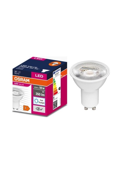 Ledvalue 4,5w 50w Par16 Gu10 Spot Ampul 6500k Beyaz - 3 Adet Çanak Lamba Diğer