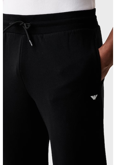 Emporio Armani Logolu Regular Fit Dik Yaka Eşofman Takımı Erkek Eşofman Takımı Em006961 Af25024 Uc001 Siyah