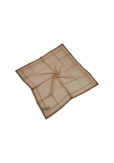 Mim Eşarp Mısırlı Eşarpları Monogram Silky Kadın Eşarp Kiremit