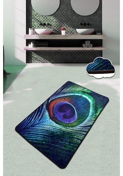 Peacock 70X120 Cm Banyo Halısı Paspas Yıkanabilir