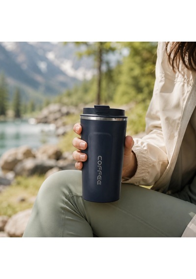 Paslanmaz Çelik Termos Mug Bardak-480 Ml Çok Renkli