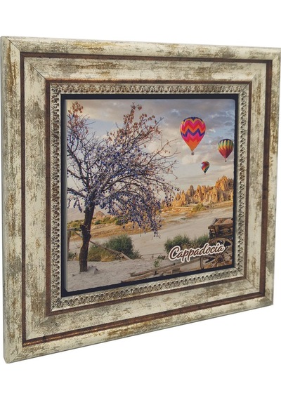Kapadokya Baskılı Taş Tablo 25x25 734