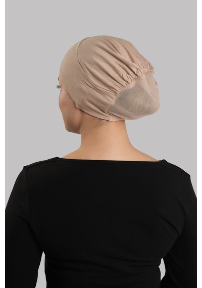 Hürrem Bone Bej Pratik Hazır Geçmeli İç Bone Viskon Fileli Nefes Alabilen 3014 12